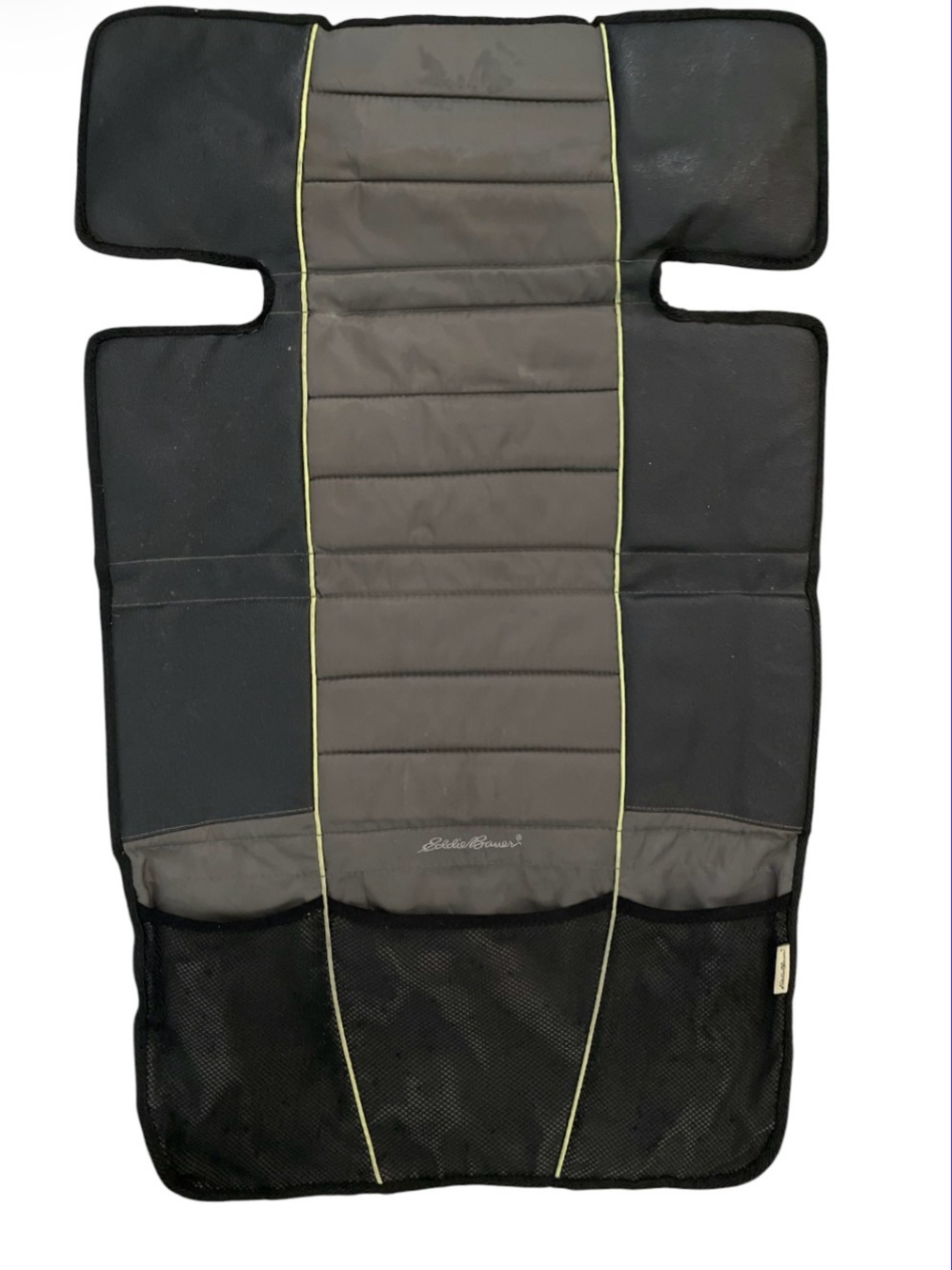 Eddie Bauer Black Grey Padded Seat Protector With Storage Pockets